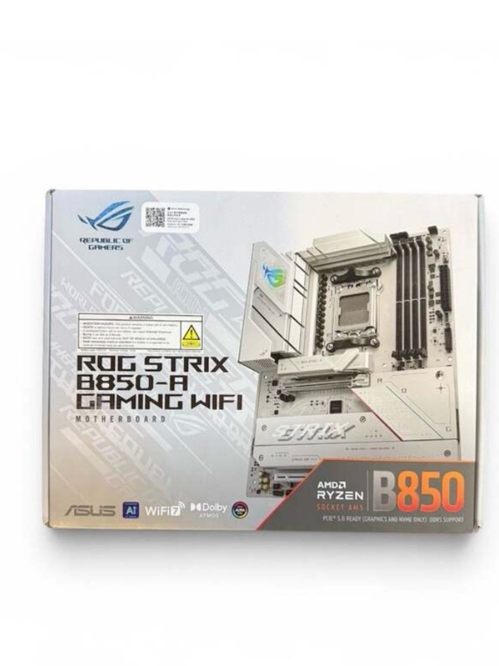 ASUS ROG Strix B850-A Gaming WiFi Motherboard — White